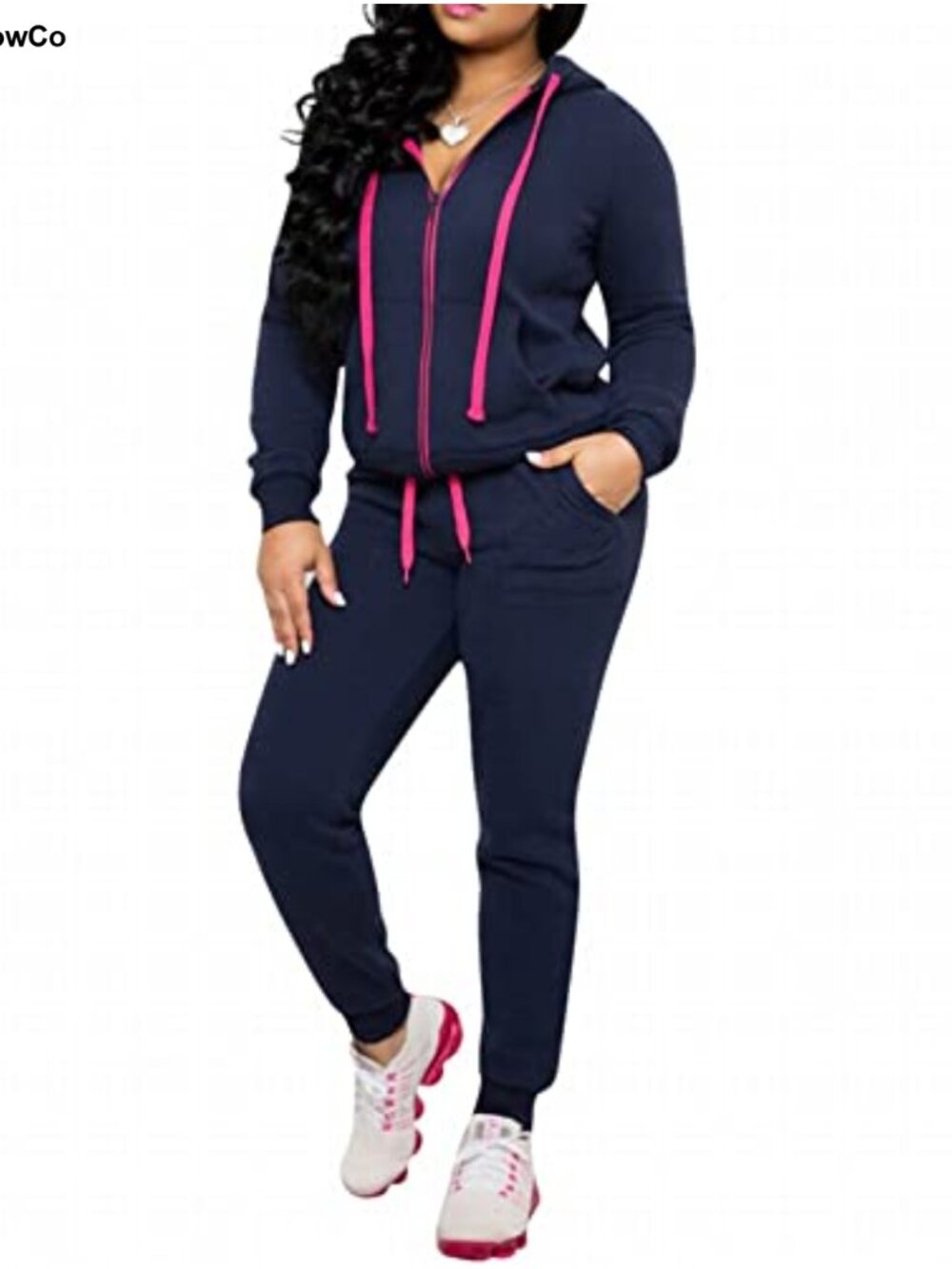 Women's 2-Piece Tracksuit Set Long Sleeve Hoodie Joggers